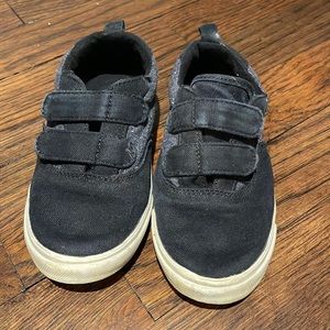 Toddler Black Canvas Sneakers